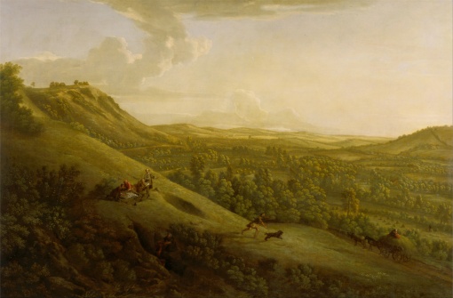 A 1733 painting of Box Hill, painted by George Lambert Image source: Wikimedia Commons
