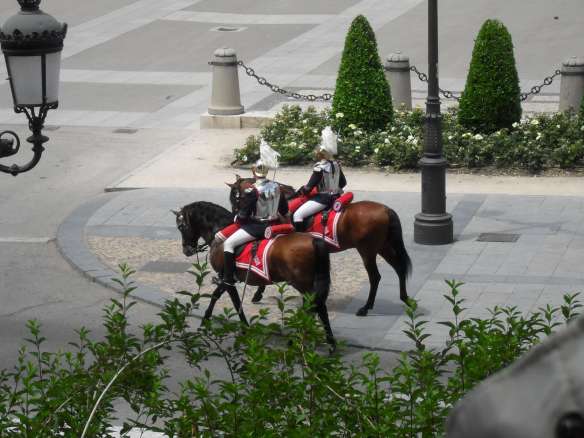 Guards on horseback